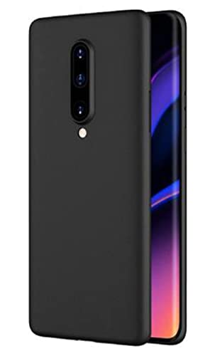 Image of Mobile Back Cover Case for Oneplus 8 | One Plus 8 | 1+8 (Silicone Case|CameraProtection|Black SC1510)