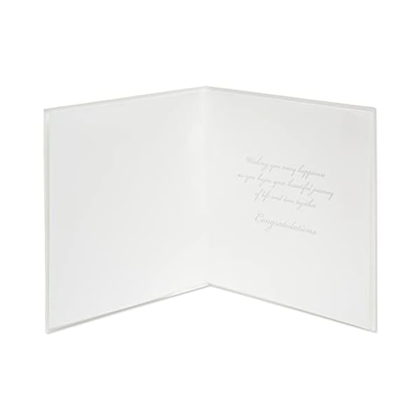 Papyrus Tarjeta de boda (cristales de corazón y flores) - Imagen 3