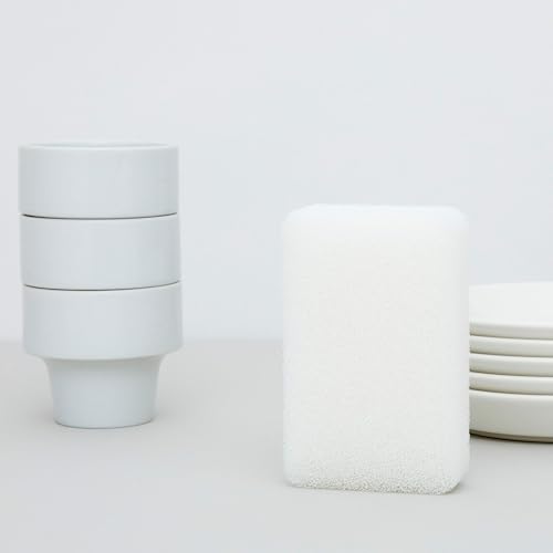 Image of Kamenoko Sponge - White - Set of 3 - Kitchen Sponges for Cleaning Dishes and Pans - Odor-Resistant - Made in Japan