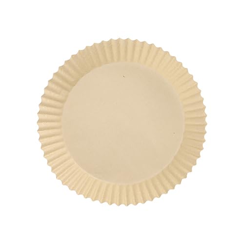 100 Backpapiere Ø 16 cm · 4,5 cm braun für Heißluftfritteusen (10 x 100 = 1000 Stück)