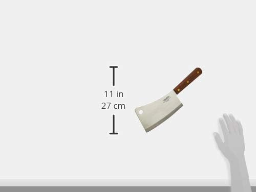 Lamson 7.25" Heavy Duty Meat Cleaver with Walnut Handle - Image 3