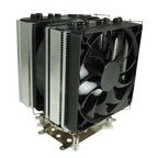 Gelid Il sistema di raffreddamento della CPU Black Edition con 7 tubi conduttivi termici multipli pluripremiati Slim 12 PWM e silenziosi 12 PWM con pasta termica GC-Extreme
