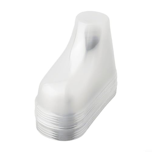 Pie de plástico transparente para zapatos de bebé, soportes de exhibición de botines de PVC de 3 a 4.7 pulgadas, paquete al por menor de 10 piezas (10 piezas de 9 cm)