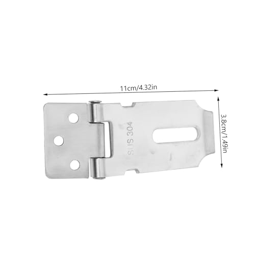 Image of DOITOOL 2pcs Outdoor Fence Locks Stainless Steel Gate Lock Latch Padlock Latch for Outdoor Use