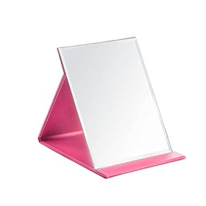 Ipetboom Standing Makeup Mirror Makeup Vanity Mirror Square Mirror Folding Mirror Trendy Purses Portable Makeup Mirror Classroom Folding Stand Mirror Pocket Mirror Handheld Travel Desk