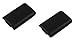 Price comparison product image 2 x Black Battery Covers / Holders Compatible with Xbox 360 Wireless Controllers - By Evolution of Eden