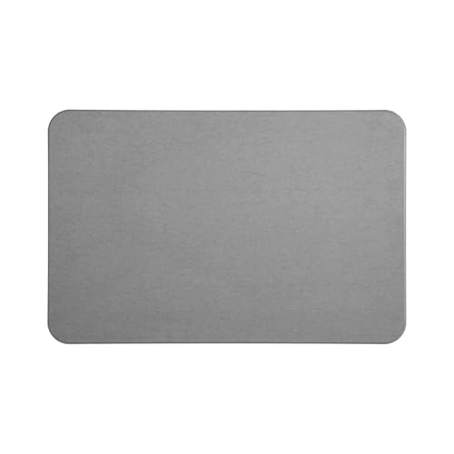 Miniatura 6 de Damdam Go Alfombra De Diatomita 39x60cm Gris, Roca Natural Porosa, Ligera Y Rígida, Ultra Absorbente, Antideslizante, Higiénica, Contemporánea Y Fácil De Limpiar