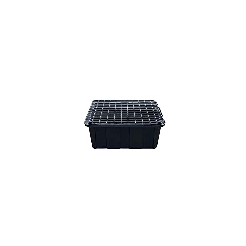 BAC DE RETENTION POUR BIDONS 80L AVEC CAILLEBOTIS NOIR