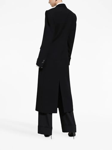 Women's 2 Pieces Suit, One Button Tuxedos Set, Casual Loose Long Jacket and Pants with Pockets2