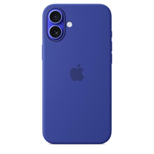 Apple iPhone 16 Plus Silicone Case with MagSafe and Camera Control: Lightweight Phone Case, Wireless Charging Compatible, Smooth Matte Finish; Ultramarine by Apple - Used condition - US$32.11
