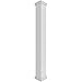 Ekena Millwork CC1009ENFPRPR Craftsman Classic Square Non-Tapered, Fluted PVC Column Kit, Prairie Capital & Prairie Base, 10"W x 9"H