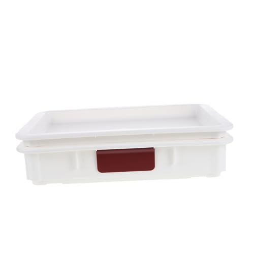 Garneck Versatile Pizza Dough Keeper Stackable Bread Dough Container Lids Proofing Box Lid