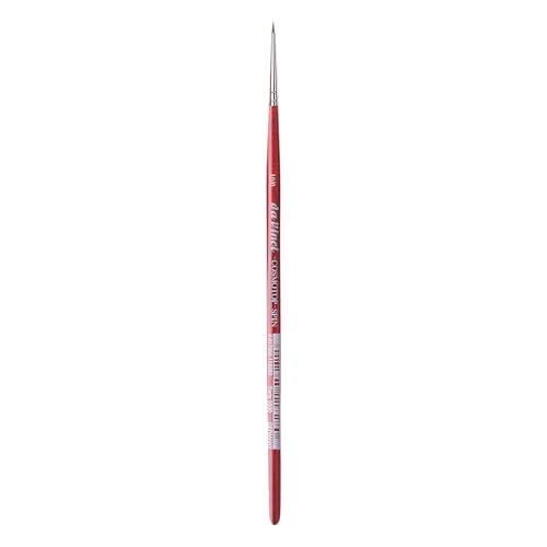 Image of da Vinci Watercolor Series 5580 CosmoTop Spin Paint Brush, Round Synthetic with Red Handle