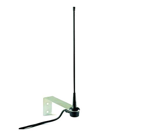 Standaard ontvangerantenne 433 MHz - 868 MHz ter verbetering van het signaalbereik van garageafstandsbedieningen, compatibel met elke ontvanger of centrale besturing, met basis en 4,5 m coaxkabel.