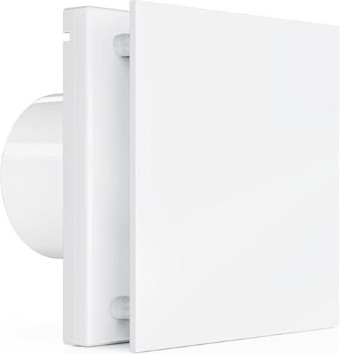 HG Power Bathroom Extractor Fan 100mm, Silent Ventilation Fan IP44 Powerful Exhaust fan Wall Window Ceiling for Bathroom Shower Toilet Attic Kitchen