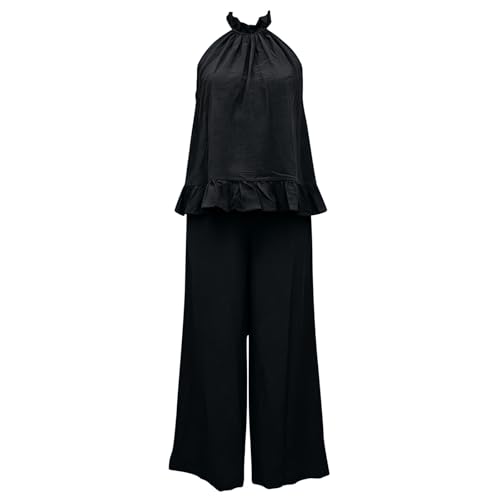 Conjunto de verano para mujer casual de dos piezas sin mangas 4