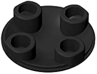 Eske Kouri Gobricks GDS-608 Slide Shoe Round 2X2 Compatible with Lego 2654 54196 All Major Brick Brands Toys Building Blocks Technical Parts Assembles DIY (26 Black(080),50 PCS)