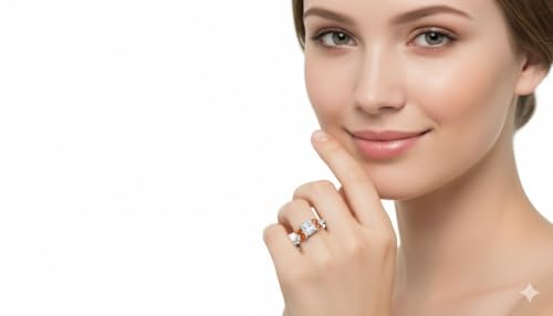 Image of Choose Your Gemstone Princess Shape Accented Engagement Ring 925 Sterling Silver Minimal Modern Design Birthday Gift Wedding Gift Side Stone Engagement Rings : US Size 4 to 12