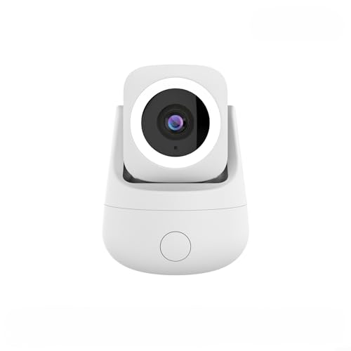 Cámara de seguridad WiFi para el hogar inteligente de 3 MP con visión nocturna, detección de movimiento, audio bidireccional y compatibilidad con Google Assistant, Smart LIFEs y aplicación