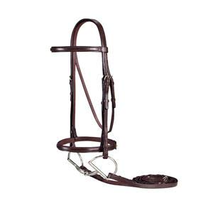 Suffolk Plain Raised Bridle, Color: Brown, Size: Oversize-O/S