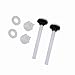 Toilet Screw Fitting, 3 Pairs Set Screws, Repairing Tools Brand New, Premium Material, Easy Install, Good Strength,Aging Resistant, Excellent Toughness with 6 Screws for 1