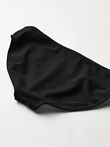 Kanu Surf Girls' Coral Reef Beach Sport Wrap Around Bikini 2-Piece Swimsuit, Solid Black, 8 #TOP2