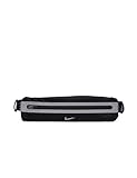 Nike Kids Slim 4 - Cinturón de Correr para niños, Negro/Negro/Plateado, Talla única