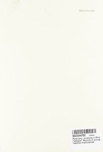 Platonismo, Ermetismo E «Prisca Theologia». Ricerche Di Storiografia Filosofica Rinascimentale - 2