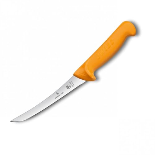 Victorinox Swibo, coltello da cucina/disossatore con lama normale e flessibile da 16 cm, giallo