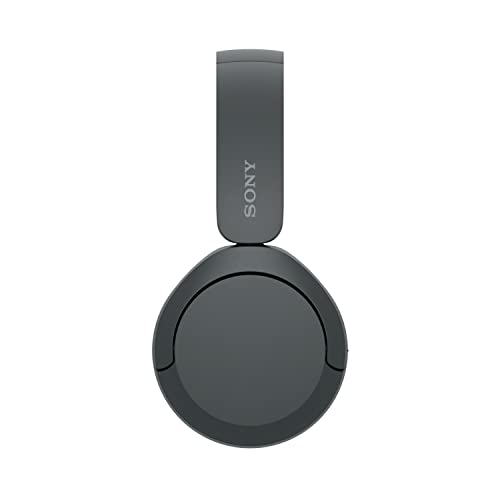 Sony WH-CH520 Kabellose Bluetooth-Kopfhörer - bis zu 50 Stunden Akkulaufzeit mit Schnellladefunktion, On-Ear-Modell - Schwarz