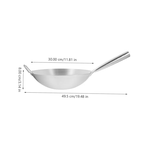 Wok antiadherente de acero inoxidable para cocina miniatura 2