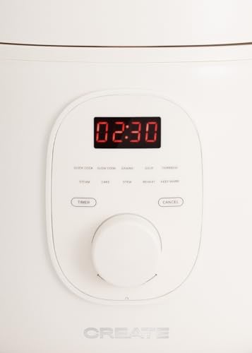 CREATE/RICE COOKER STUDIO/Arrocera eléctrica multifunción 2L blanco roto/Programable hasta 24h. prepara tartas. guisos o sopas. función de mantener el calor. 400W - imagen 3