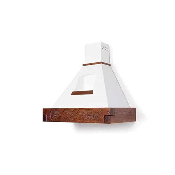 Campana-de-Cocina-rustica-Blanca-con-Marco-de-Madera-incrustado-cm-90 Campana-de-Cocina-rustica-Blanca-con-Marco-de-Madera-incrustado-cm-90