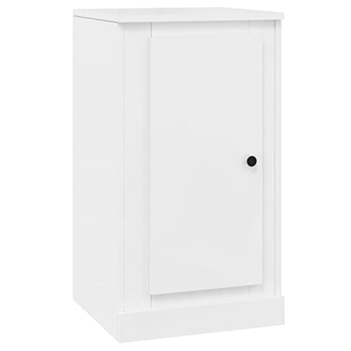 vidaXL Aparador Madera contrachapada Blanco Brillante 37,5x35,5x67,5cm