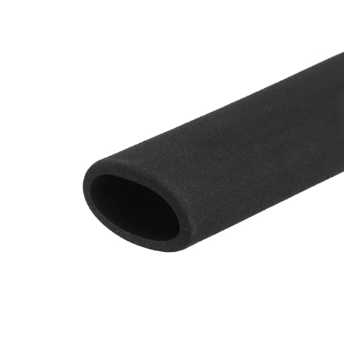 QUARKZMAN Rohrisolierschlauch Schaumstoffrohr für Griffunterstützung 35mm ID 45mm OD 295mm Länge Wärmeschutz Schwarz