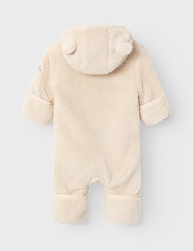 NAME IT Unisex Baby Nbnmayan Teddy Suit1 Schneeanzug, Whitecap Gray, 50-56