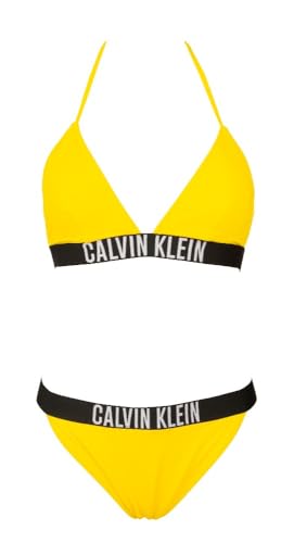 Calvin Klein Soutien-Gorge Triangle Bikini Rembourrage Amovible Évite les Marques de Bronzage