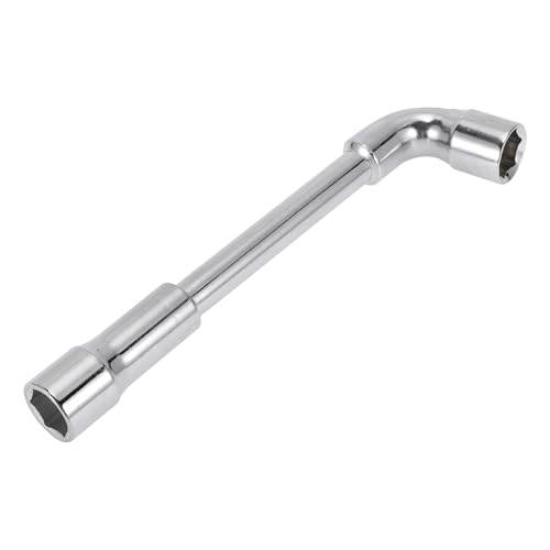 HEROFFIX 1 Pcs Socket Wrench Spanner Socket Remover 24.5x5.7cm Chrome Vanadium Steel Hexagon 20mm for Car Motorcycle Dirtbike l Shaped Wrench Sleeve