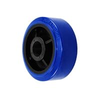 5" x 2" Blue Premium Polyurethane on Polyolefin Core - 750 lbs Cap