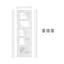 5-Lite Frosted Glass Left-Handed