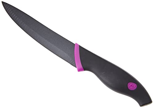 Tm Electron Cuchillo Para Vegetales, Acero Inoxidable, Morado, 3X3X24 Cm