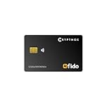 Cryptnox FIDO Card - Fido2 Certified - Security Key for iPhone - NFC Communication - Passwordless or 2FA authentication - FIDO2 (CTAP2) & U2F(CTAP1) (Black)