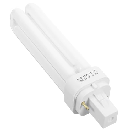 Sosoport Lampadina Fluorescente 2U 13W 2 Pin 4 Pezzi Tubo Luminoso Plug and Unplug Installazione Facile Risparmio Energetico Illuminazione Ufficio E Casa