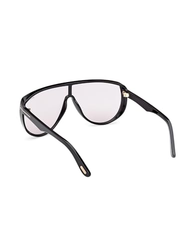 Tom Ford FT1182 01A Sunglasses Shiny Black/Photochromic Light Grey Shield 138mm3