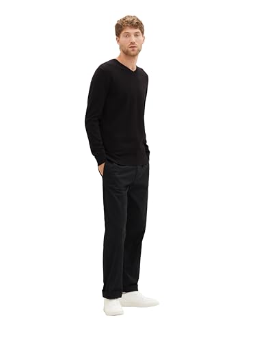 TOM TAILOR Herren 1012820 Basic Strickpullover mit V-Ausschnitt