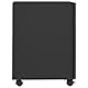 vidaXL Aktenschrank mit Rollen Rollcontainer Bürocontainer Schubladenschrank Büroschrank Stahlschrank Metallschrank Schrank Anthrazit 30x45x59cm Stahl