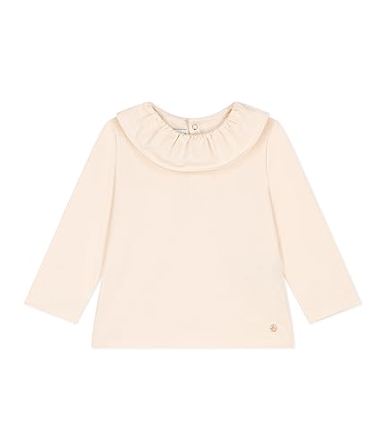 Petit Bateau Blusa de manga larga para Bebé-Niñas, Blanco Avalanche, 3 años