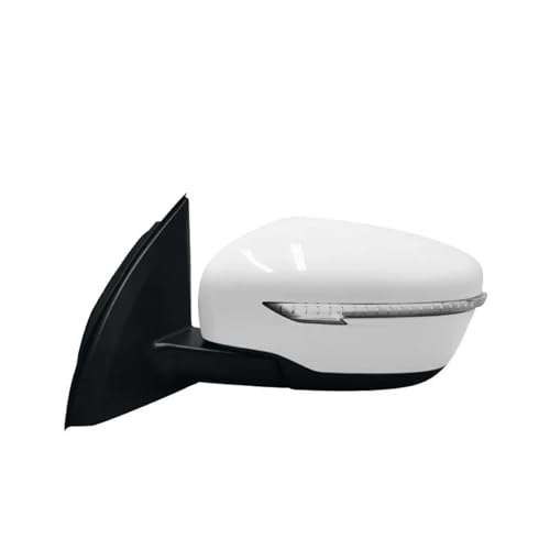 Rétroviseurs extérieurs Nissan Qashqai 2010 2015 2018 2022 blanc retroviseur 7 pin gauche
