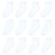 HYzgb Socken für Unisex Kleinkind Jungen Mädchen 1 2 3 Jahre Kleinkind Socken mit rutschfesten Griffen 12 Paar Kleinkind Socken 12-24 Monate Baumwolle Crew Socken Geburtstagsgeschenk Nahtlos Weiß