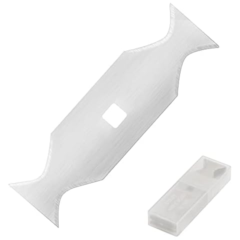 Roofing Knife Blades 10 Pack SK5 Steel Butterfly Replacement Blades Bow Tie Utility Knife Blades Box Cutter Blades Razor Knife Blade Cover